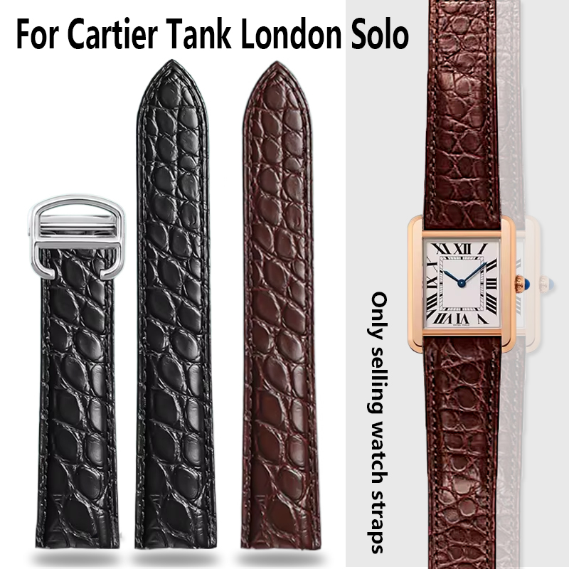 Men'S Accessories Cartier - Pulseira de crocodilo 16 18 20