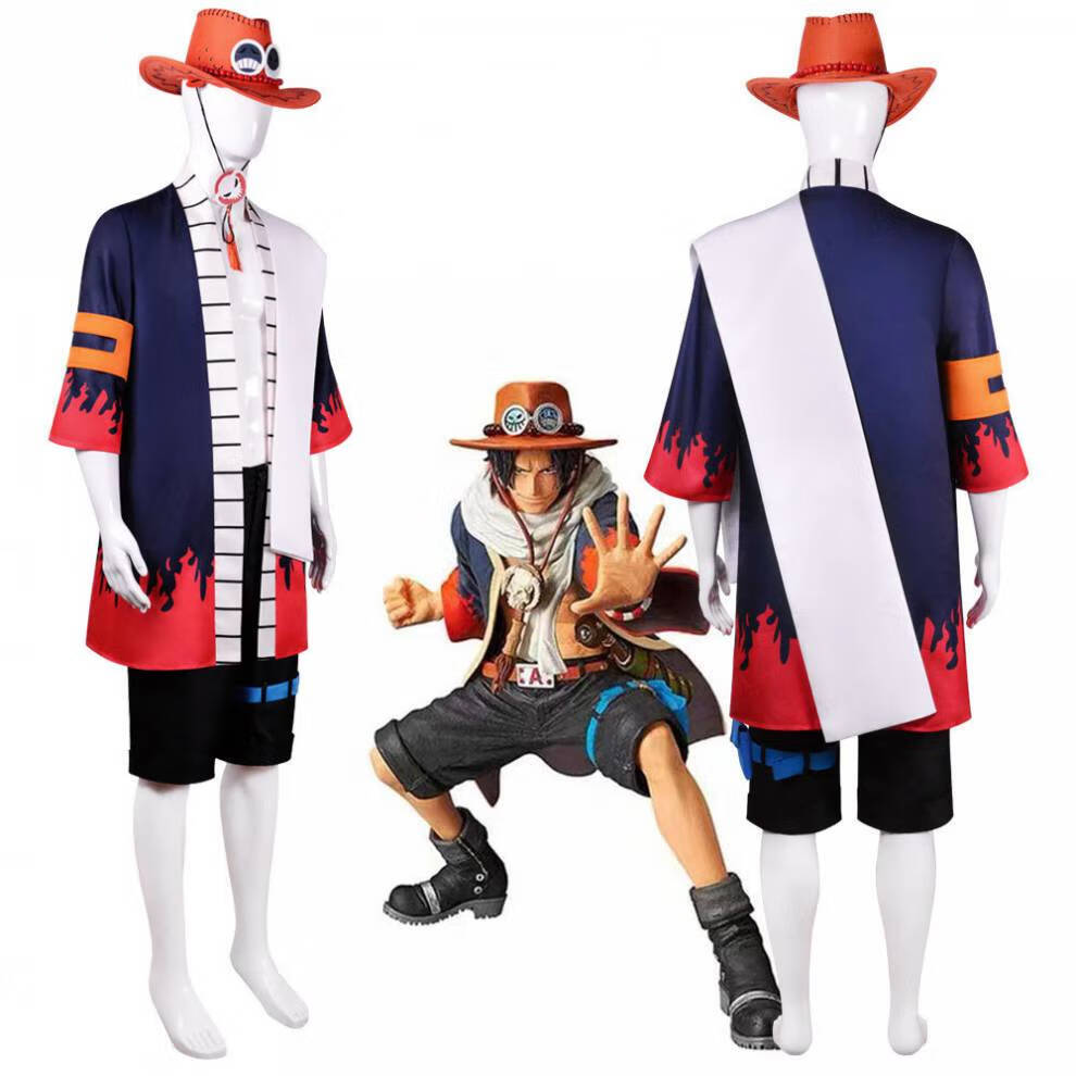 Men'S Kimono Accessories - Anime portgas d ace cosplay traje