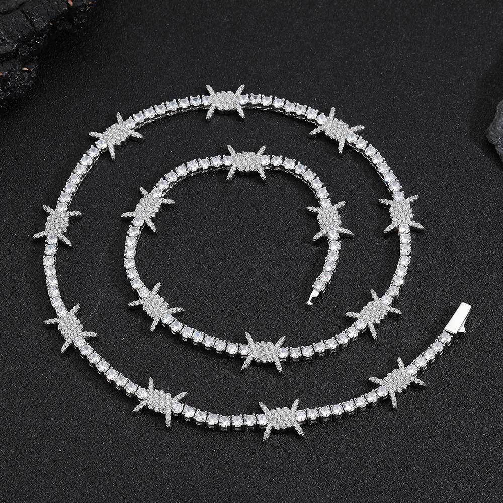 Colar de corrente de tênis com - Men Accessories Neck Chain avaliação e preço