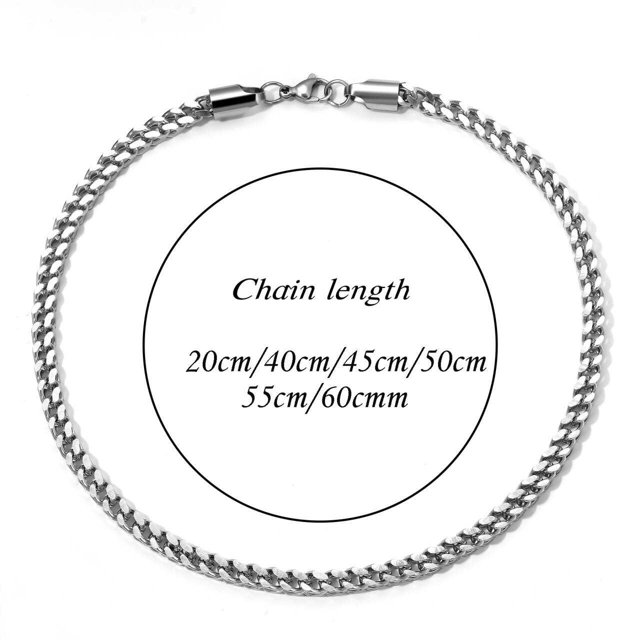 Colar de corrente trançada em  - Men Accessories Neck Chain avaliação e preço