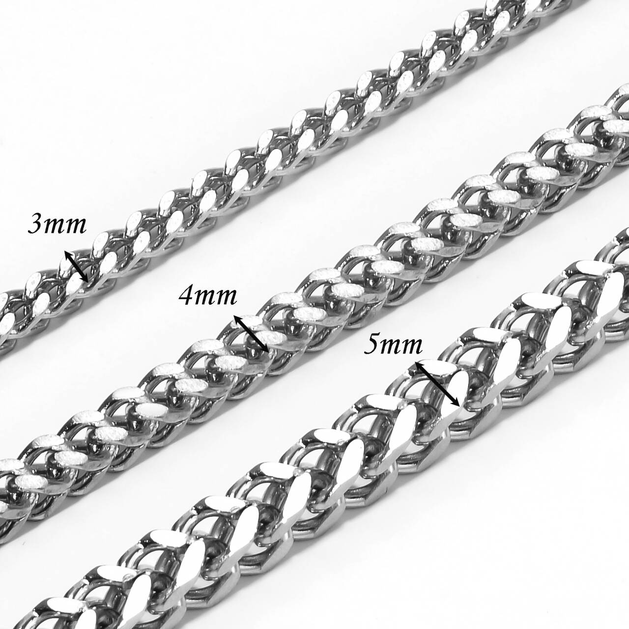 Colar de corrente trançada em  - Men Accessories Neck Chain avaliação e preço