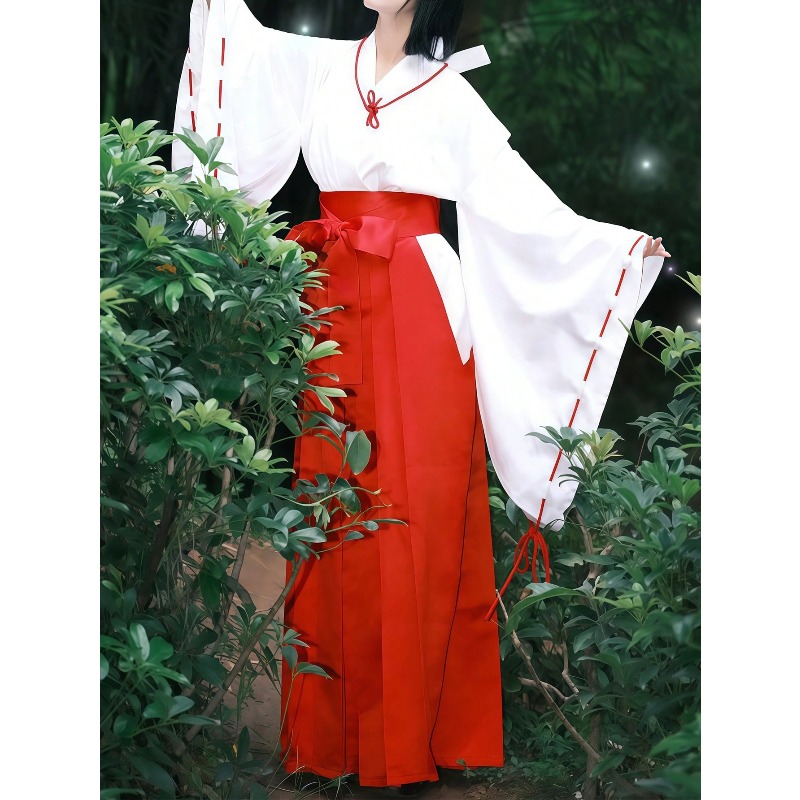 Anime kikyo inuyasha cosplay t - Men'S Kimono Accessories avaliação e preço